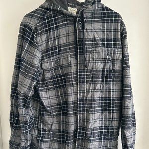 LL Bean Flannel / Hoodie